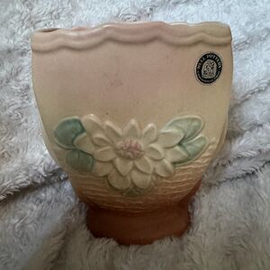Vintage Hull Art Pottery Pink Waterlily 6.5” Vase Made In USA with Tag